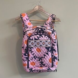 Vera Bradley Loves Me Print Backpack with Interior Padded Laptop Compartment